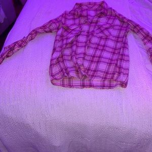 Girls Wonder Nation plaid shirt. 10-12 US.